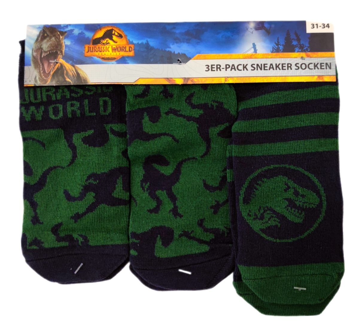 Jurassic World socken in grün/blau Jurassic World socken in grün/blau